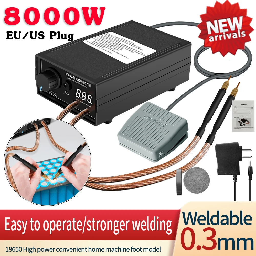 Diy Electronics Spot Welder - 5000W/8000W Electric Welders Spot Welder Digital