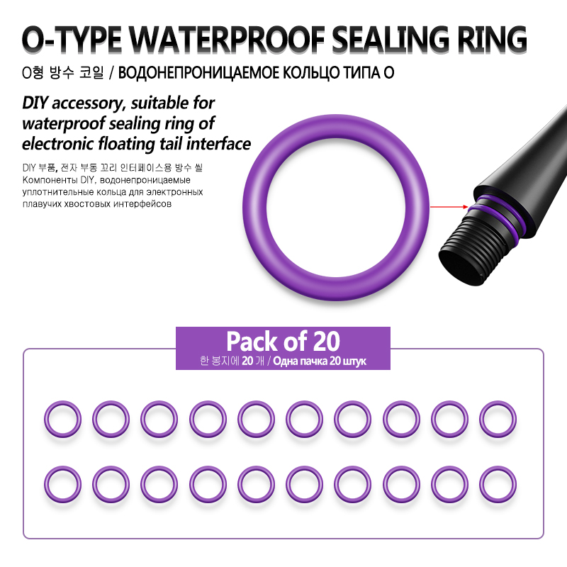 Useful Diy Electronics - 20PCS Fishing Float Head Rubber Waterproof