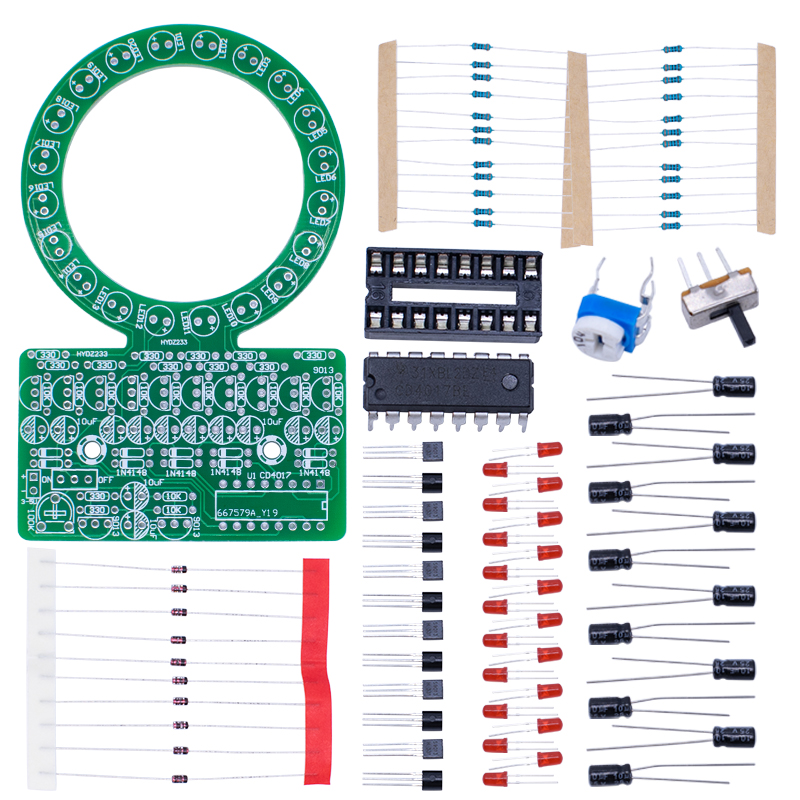 CD4017 Ring Gradient LED Flowi - đánh giá và giá Diy Electronics Projects For Students