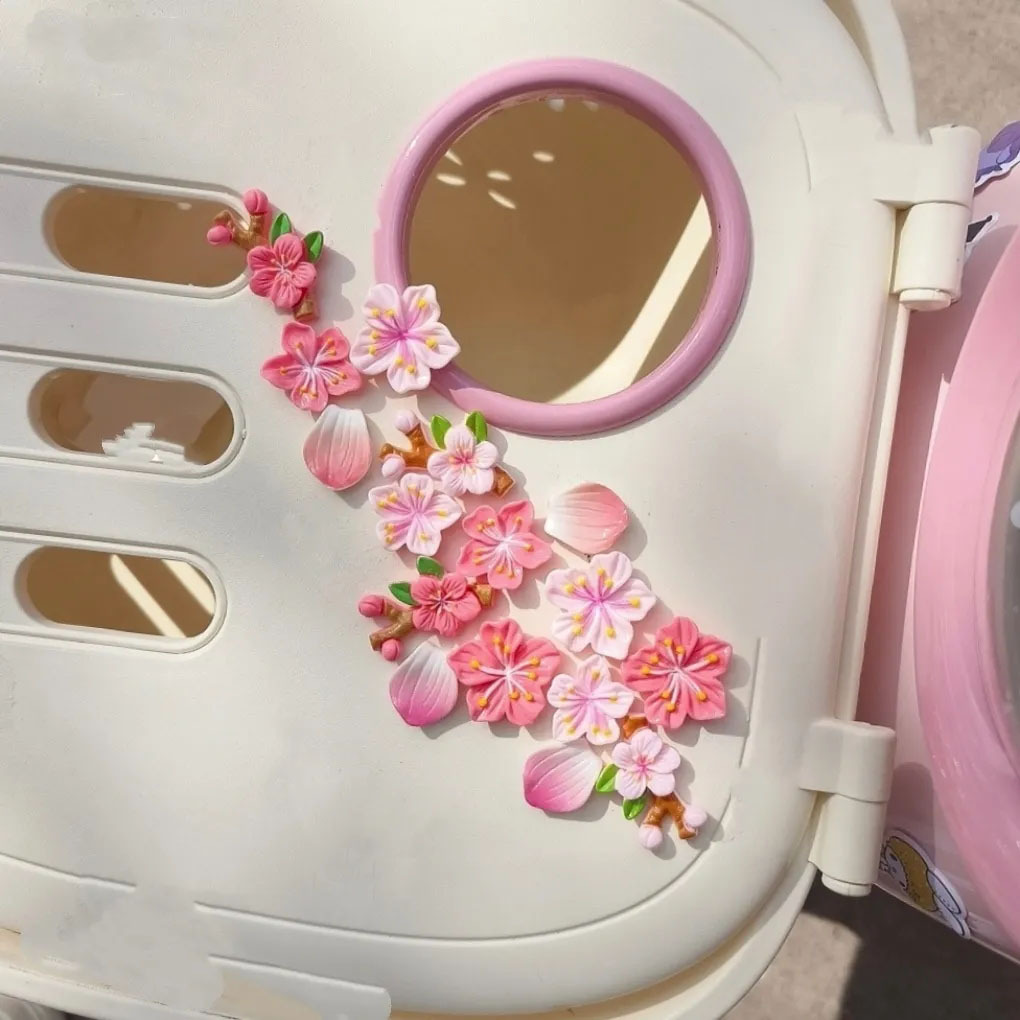 Peach Blossom Car Decal DIY 3D - đánh giá và giá Diy Electric Car