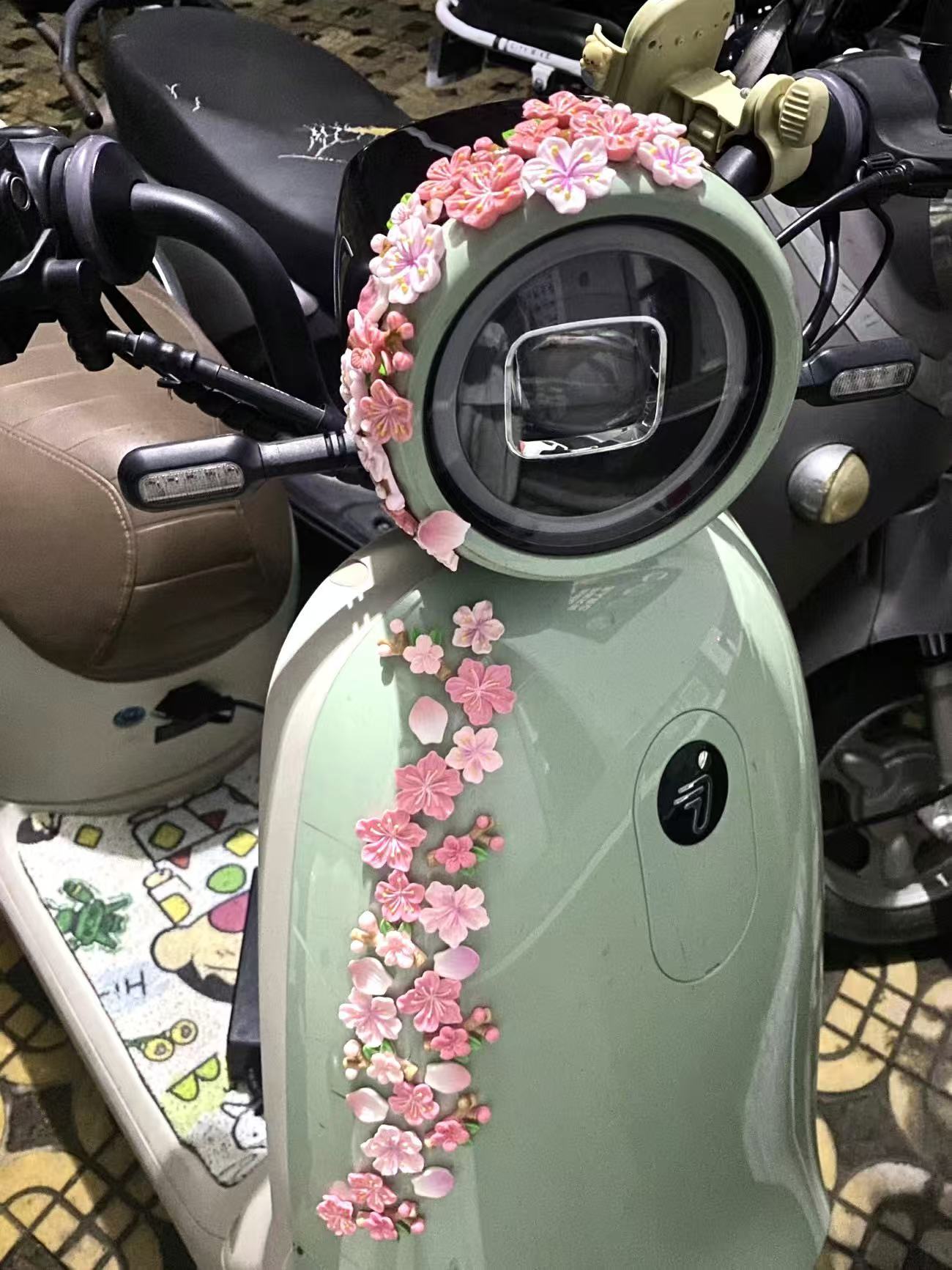 Peach Blossom Car Decal DIY 3D - đánh giá và giá Diy Electric Car