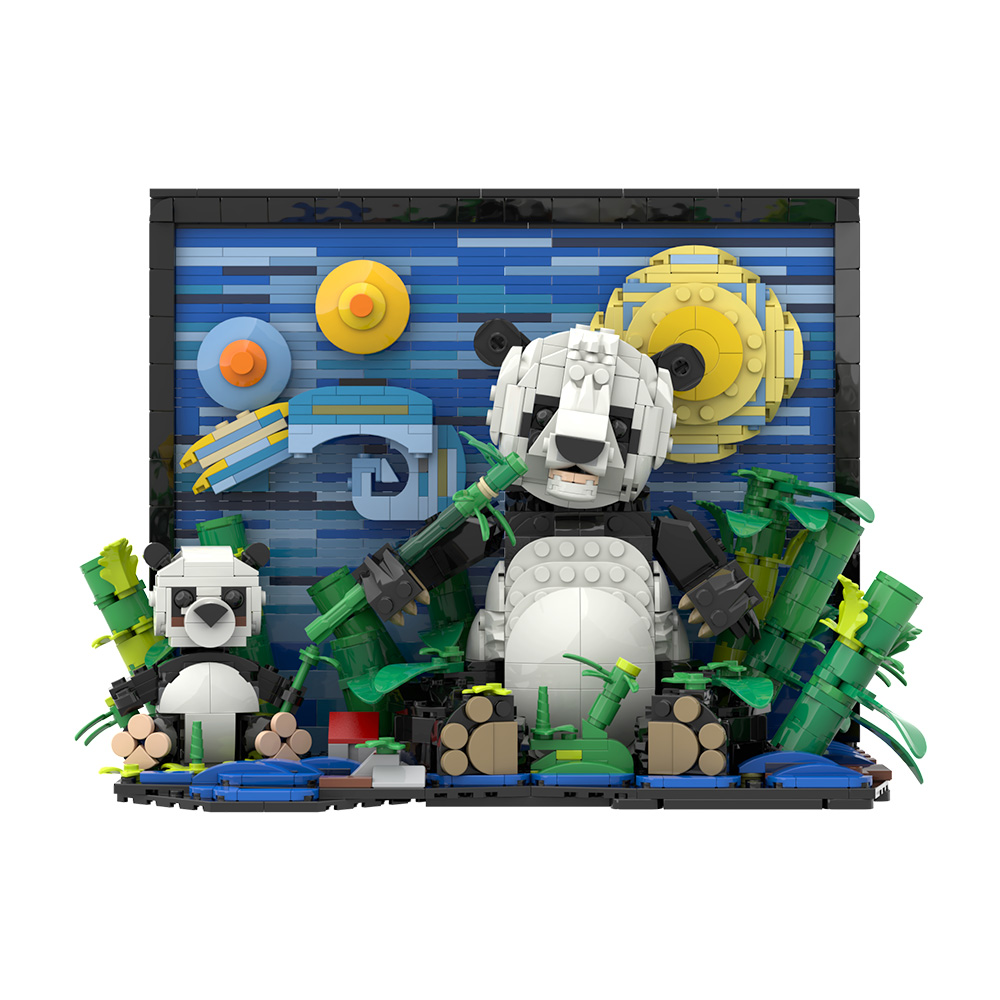Gobricks MOC VanS Panda Buildi - đánh giá và giá Diy Electronics Art