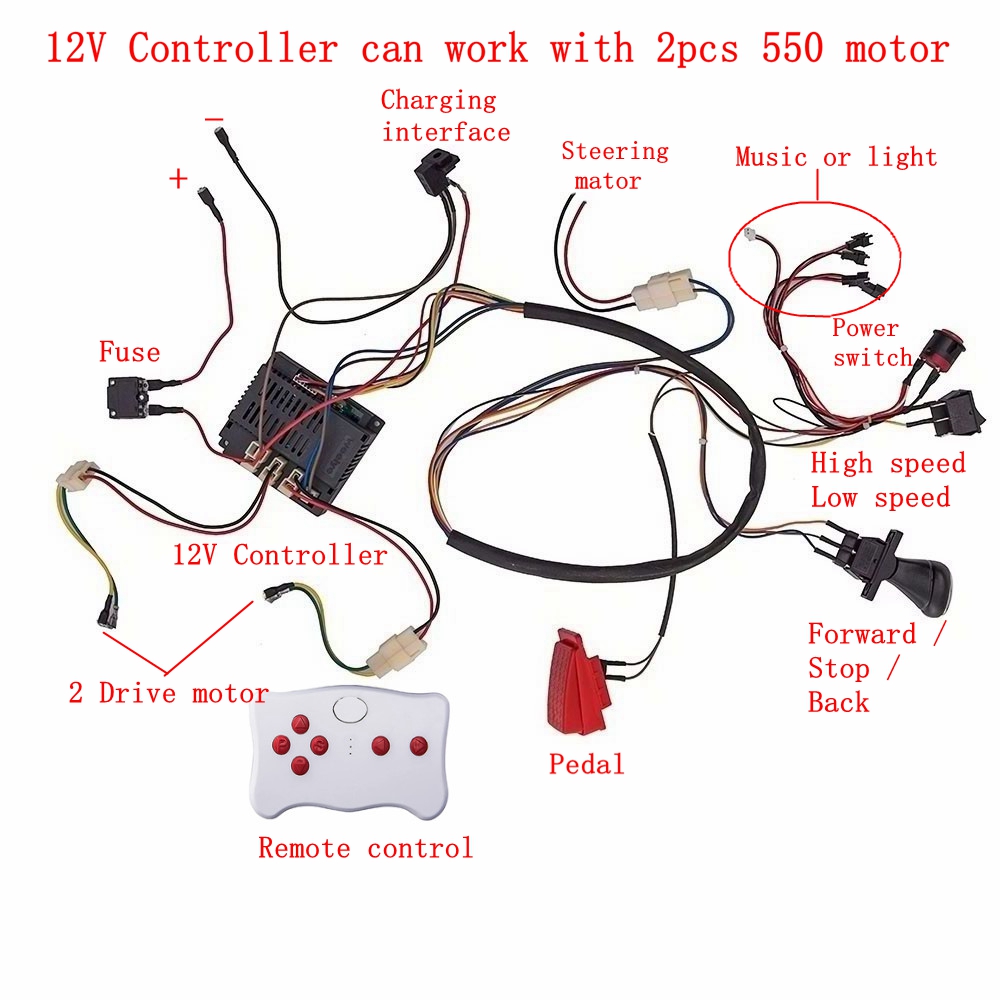 Trẻ Em Xe Ô Tô Điện DIY Sửa Đổ - đánh giá và giá Diy Electronics Button