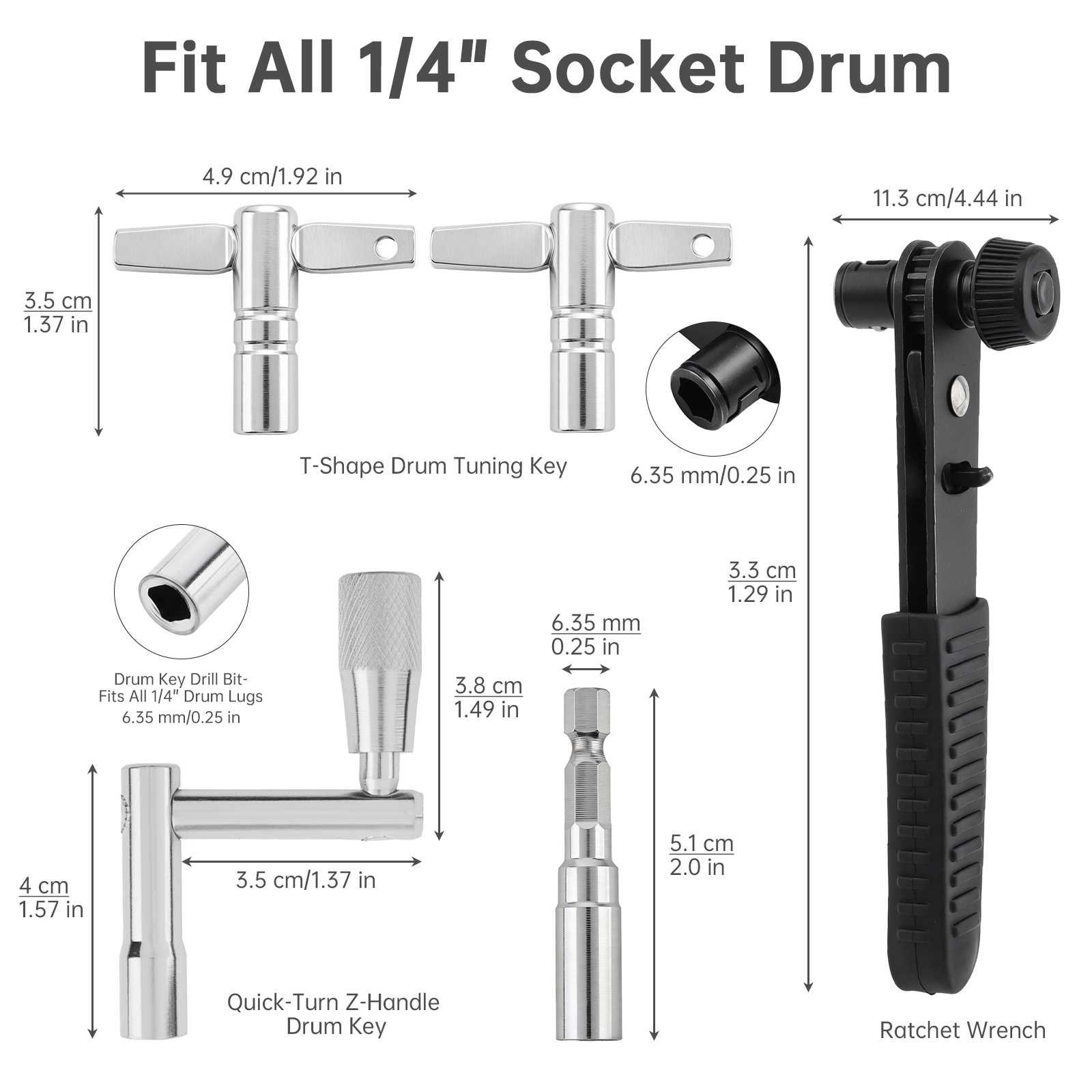 5PCS Drum Tuning Key Kit for A - đánh giá và giá Learn Diy Electronics