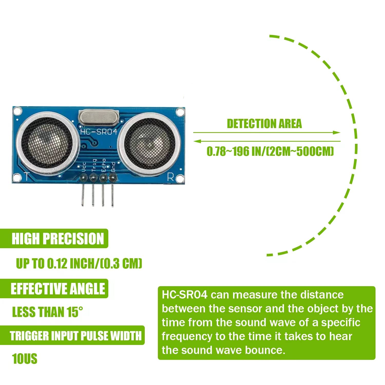 10pcs HC-SR04 Ultrasonic Senso - đánh giá và giá Ultrasonic Sensor Hc
