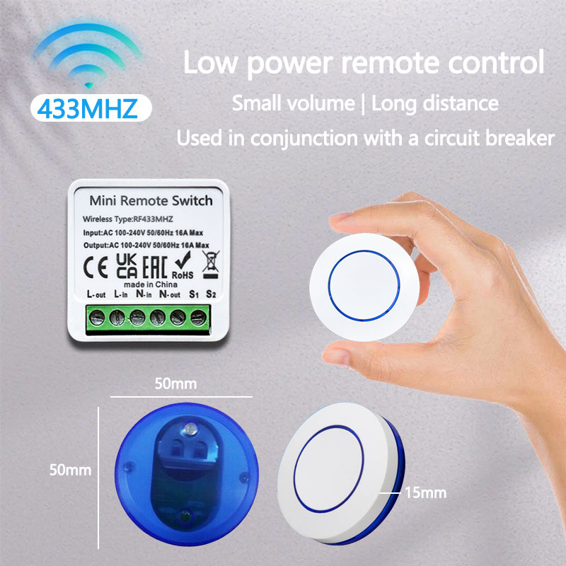 433HMz Wireless Light Switch 1 - đánh giá và giá Diy Electronics Button