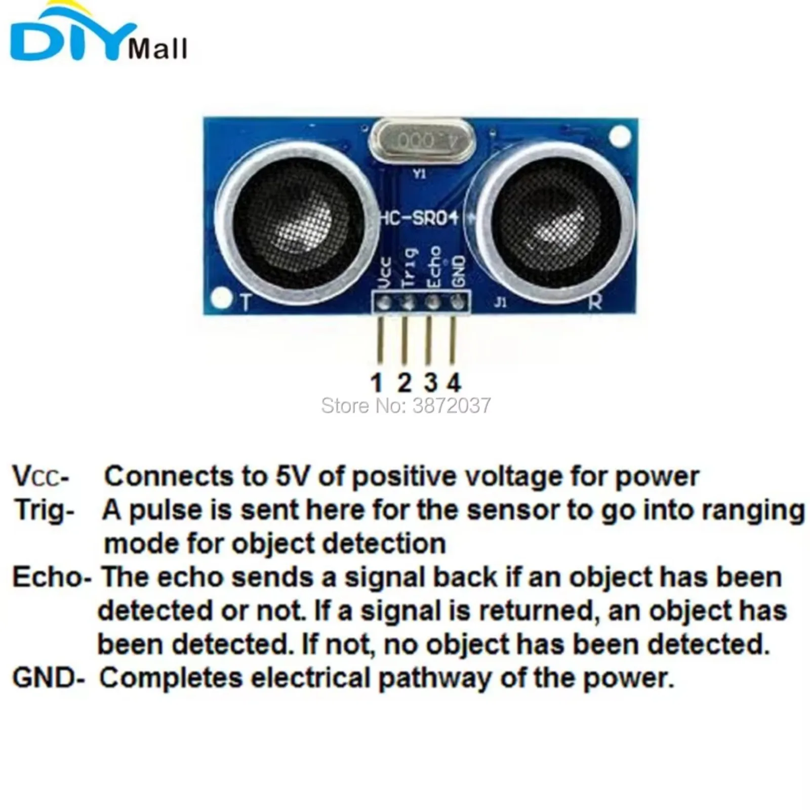 DIYmall HC-SR04 Ultrasonic Sen - đánh giá và giá Ultrasonic Sensor Hc