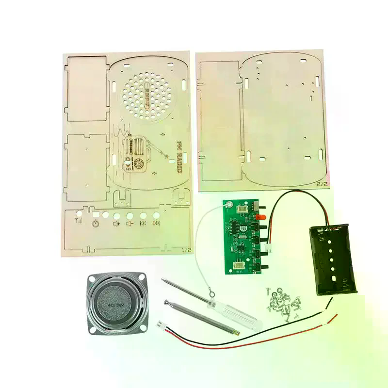 /Cna/DIY Wooden FM Radio Kit V - đánh giá và giá Diy Electronics Projects For Students