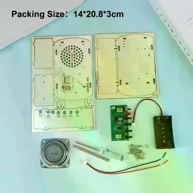 /Cna/DIY Wooden FM Radio Kit V - đánh giá và giá Diy Electronics Projects For Students