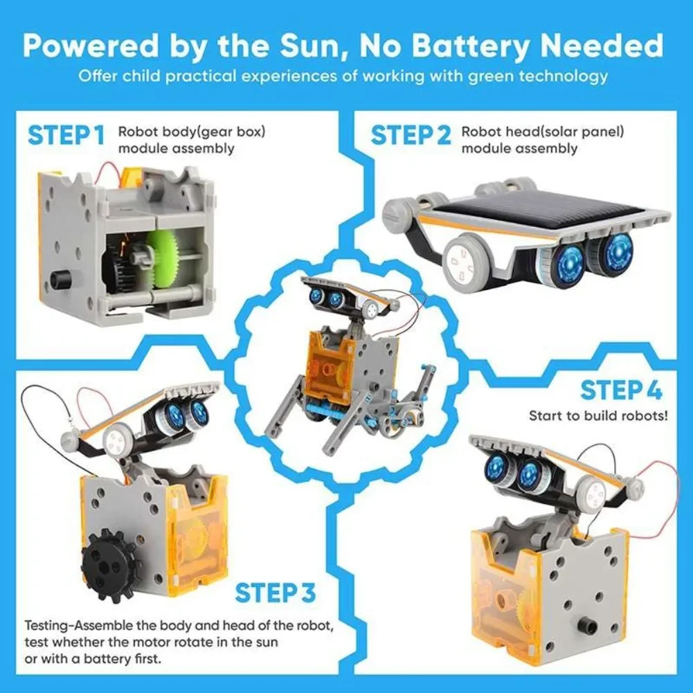 13 in 1 Solar Powered Robot Sc - đánh giá và giá Diy Lego Electronics